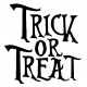 Trick or Treat Cling Rubber Stamp