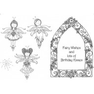 3 Fairies Rubber Stamp Set