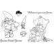 Gnome Sweet Gnome Rubber Stamp Set - SALE