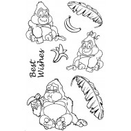 Gorillas Rubber Stamp Set