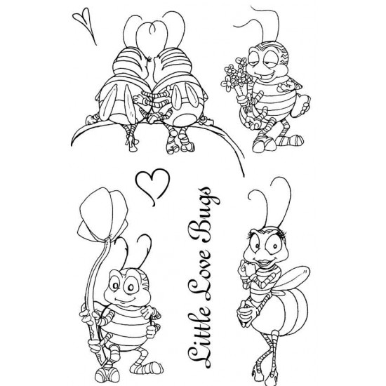 Little Love Bugs Rubber Stamp Set 