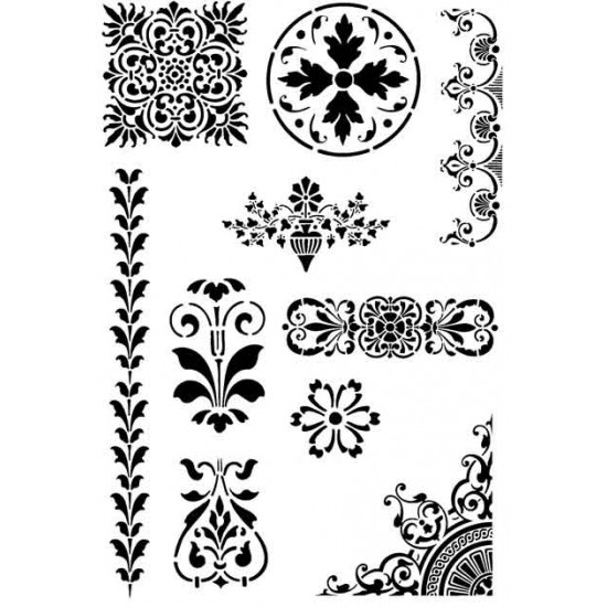 Solid Motifs Rubber Stamp Set - ON SALE