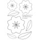 Sarah's 3D Flowers Rubber Stamp Set - ON SALE