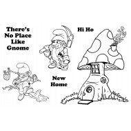 A Home for Gnomes Rubber Stamp Set