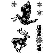 Snowflake Splendour Cling Rubber Stamp Set - ON SALE