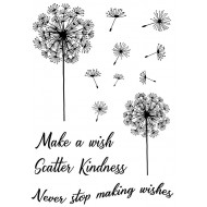 Dandelion Wishes Rubber Stamp Set Cling Mounted