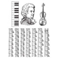 Music rubber stamp set by JudiKins