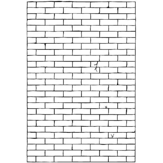 Brick Wall rubber stamp