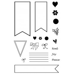 Banners Rubber Stamp Set