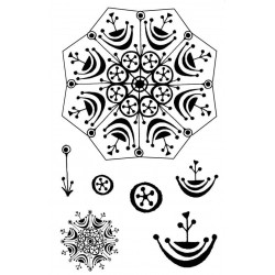 3D Snowflake Rubber Stamp Set