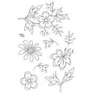 Floral Fancy 1 Rubber Stamp Set - SALE