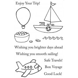 Happy Travels Rubber Stamp Set