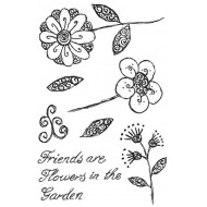 Fancy Florals 1 Rubber Stamp Set