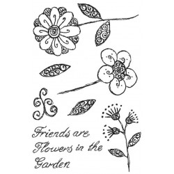 Fancy Florals 1 Rubber Stamp Set