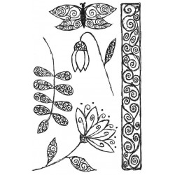 Fancy Florals 2 Rubber Stamp Set