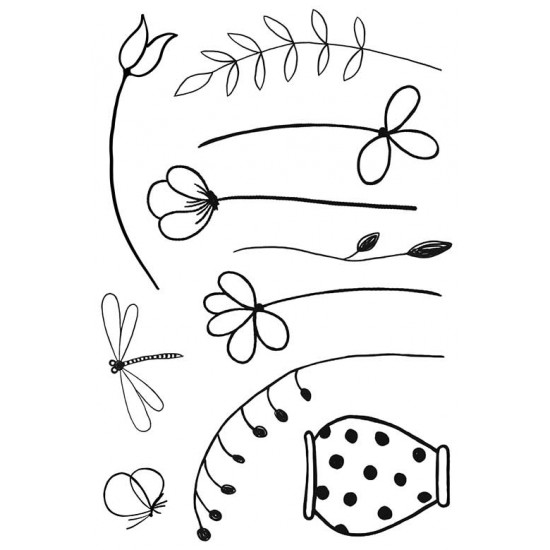 Garden Delights 1 Rubber Stamp Set