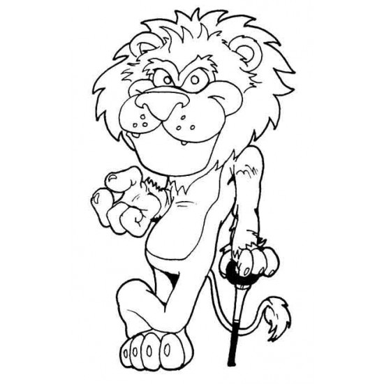 Lion rubber Stamp