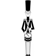 Drummer Boy Soldier Cling Rubber Stamp