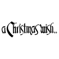 A Christmas Wish Lg Rubber Stamp