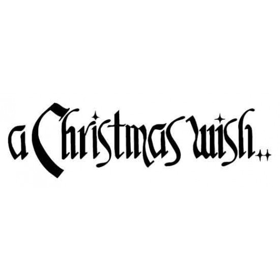 A Christmas Wish Lg Rubber Stamp