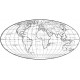 World Map Rubber Stamp