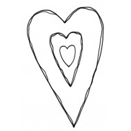 Big Heart Rubber Stamp