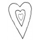 Big Heart Rubber Stamp