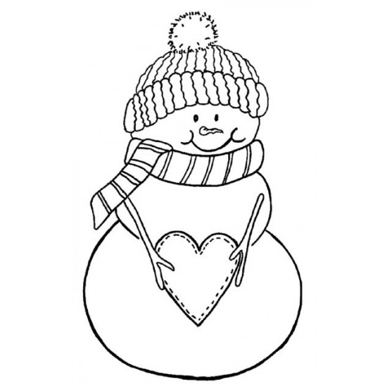 Rosie Snowlady Rubber Stamp