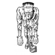 Frankenstein Halloween Rubber Stamp