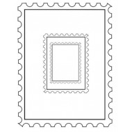 Postage Frames Set of 3 Rubber Stamps