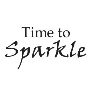 Time to Sparkle Rubber Stamp