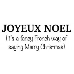 Joyeux Noel Rubber Stamp