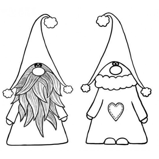 Nordic Gnomes Rubber Stamps