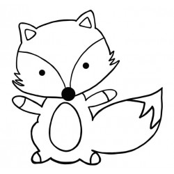 Felix Fox Rubber Stamp