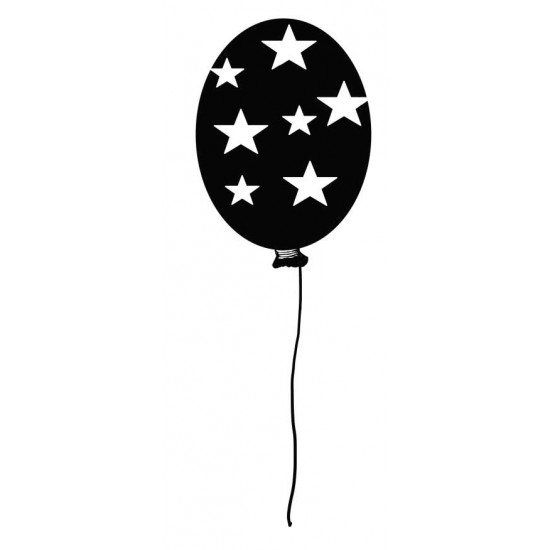 Star Balloon Rubber Stamp