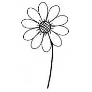 Daisy Rubber Stamp