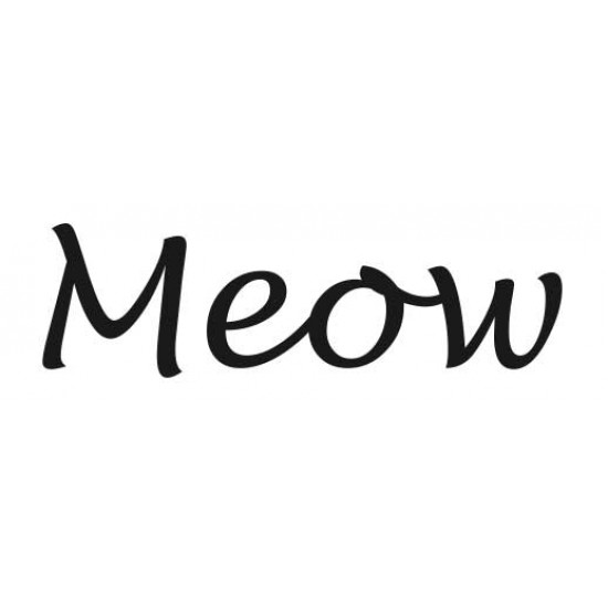 Meow Rubber Stamp