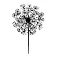 Small Dandelion Rubber Stamp