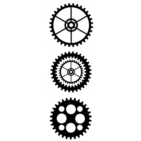 Solid Cogs Rubber Stamp Set