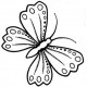 Sm Butterfly rubber stamp by Teri Sherman