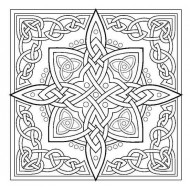 Celtic Knot Star Rubber Stamp