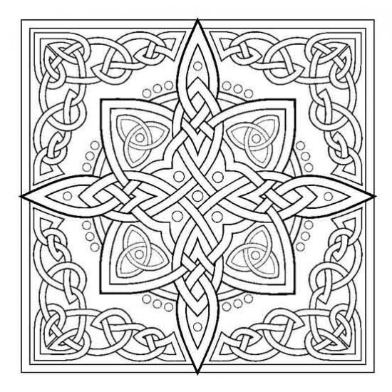 Celtic Knot Star Rubber Stamp