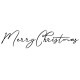 Merry Christmas Script Rubber Stamp