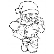 Checking It Twice Elf Gnome Rubber Stamp