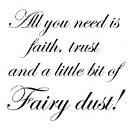 Fairy Dust Cling Rubber Stamp