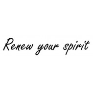 Renew your spirit small Cling Rubber Stamp