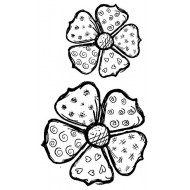 Bellas Blooms Cling rubber stamp set