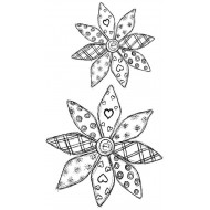 Penny Petals Cling rubber stamp set