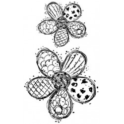 Fifis Flowers Cling rubber stamp set