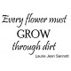 Grow Through Dirt Cling Rubber Stamp